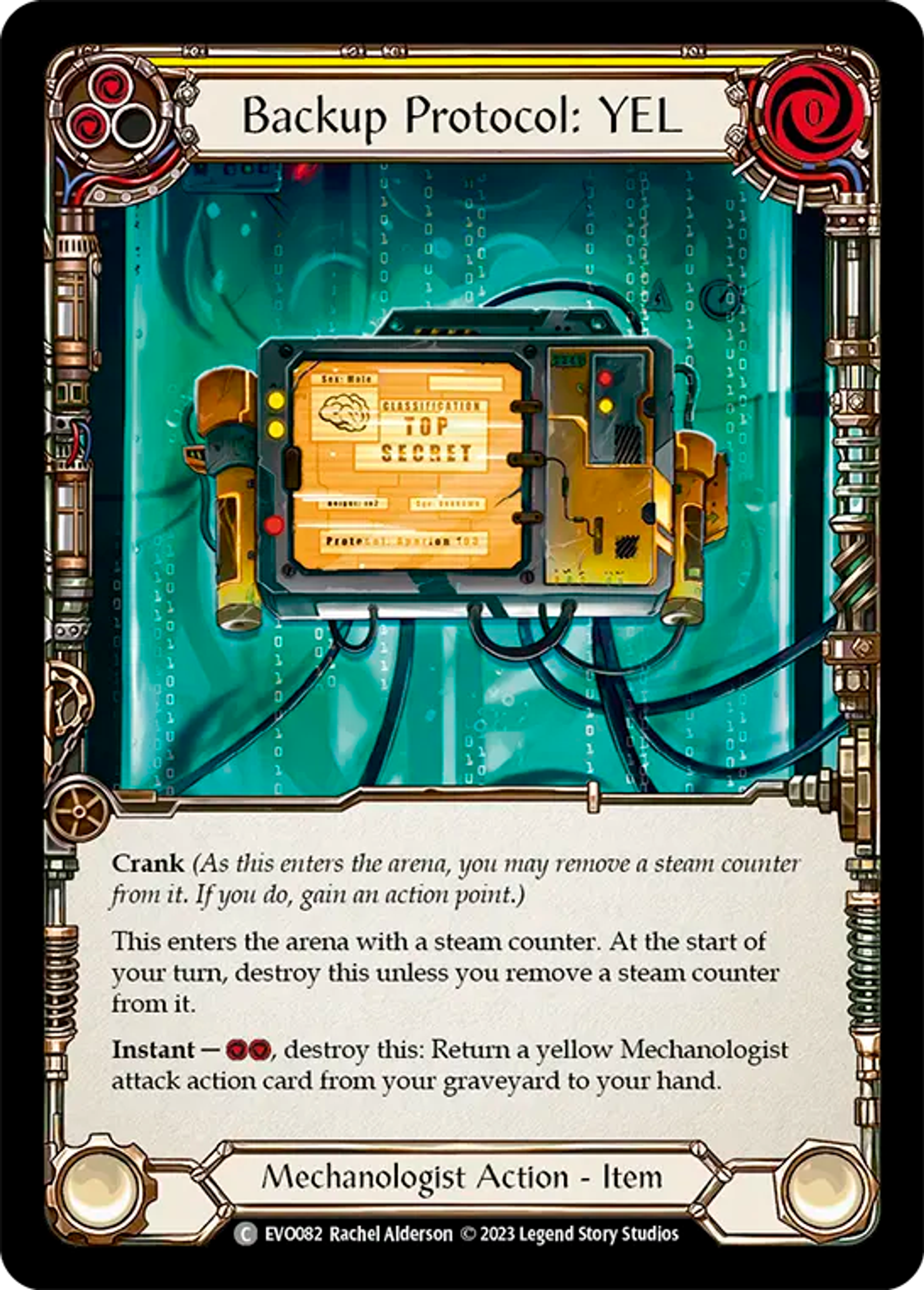 Backup Protocol: YEL (Yellow) — Bright Lights — Flesh and Blood