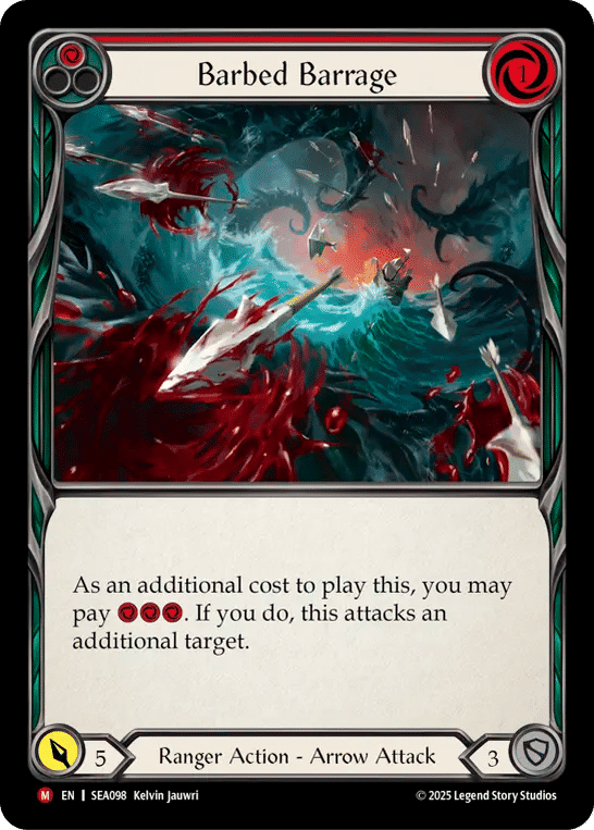 Barbed Barrage — High Seas — Flesh and Blood