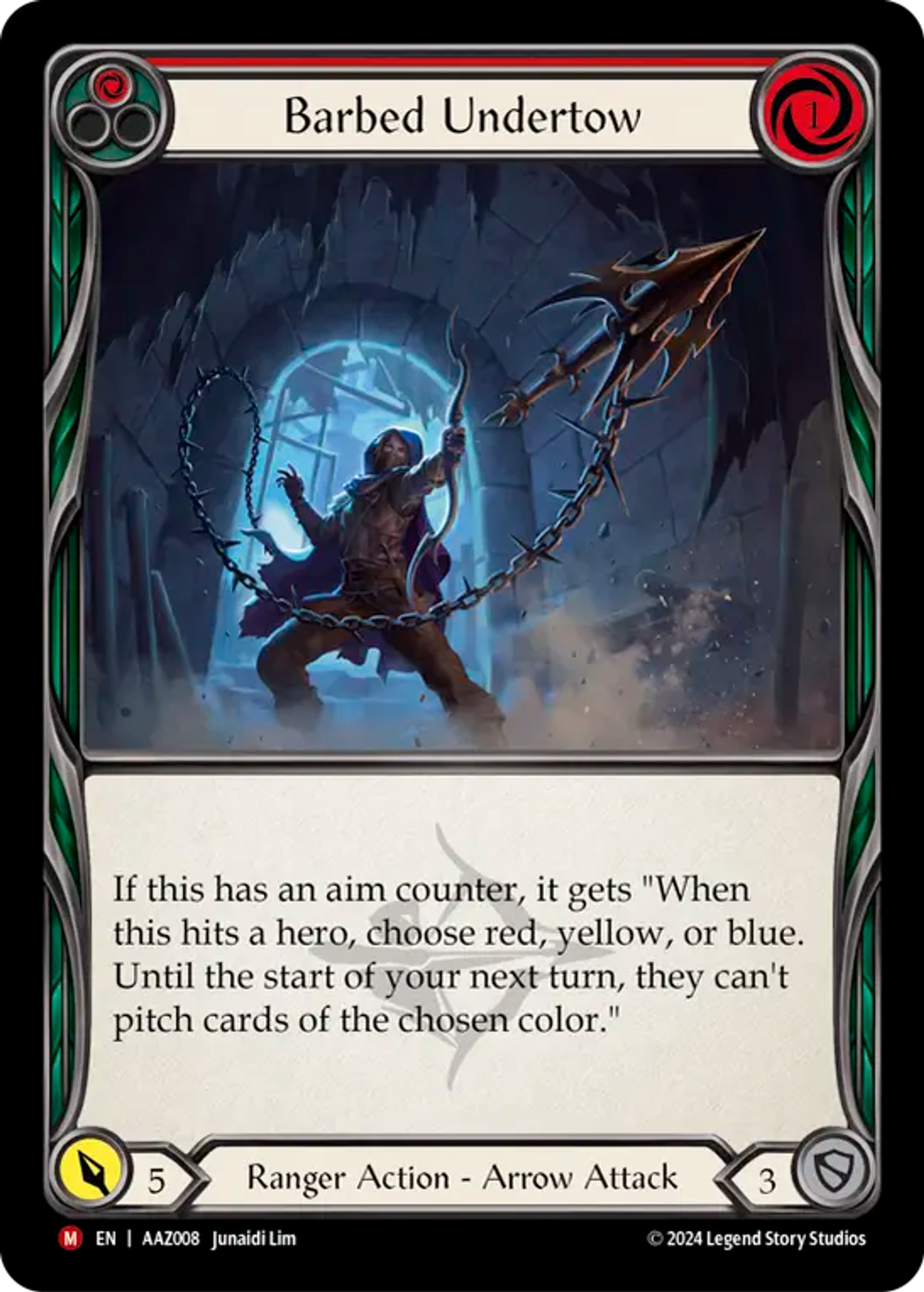 Barbed Undertow — Armory Deck - Azalea, Ace in the Hole — Flesh and Blood