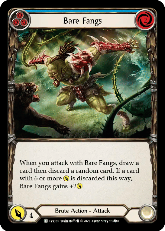 Bare Fangs (Blue) — Everfest — Flesh and Blood
