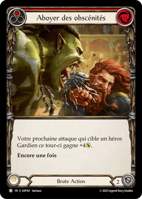Aboyer des obscénités — Super Slam — Flesh and Blood
