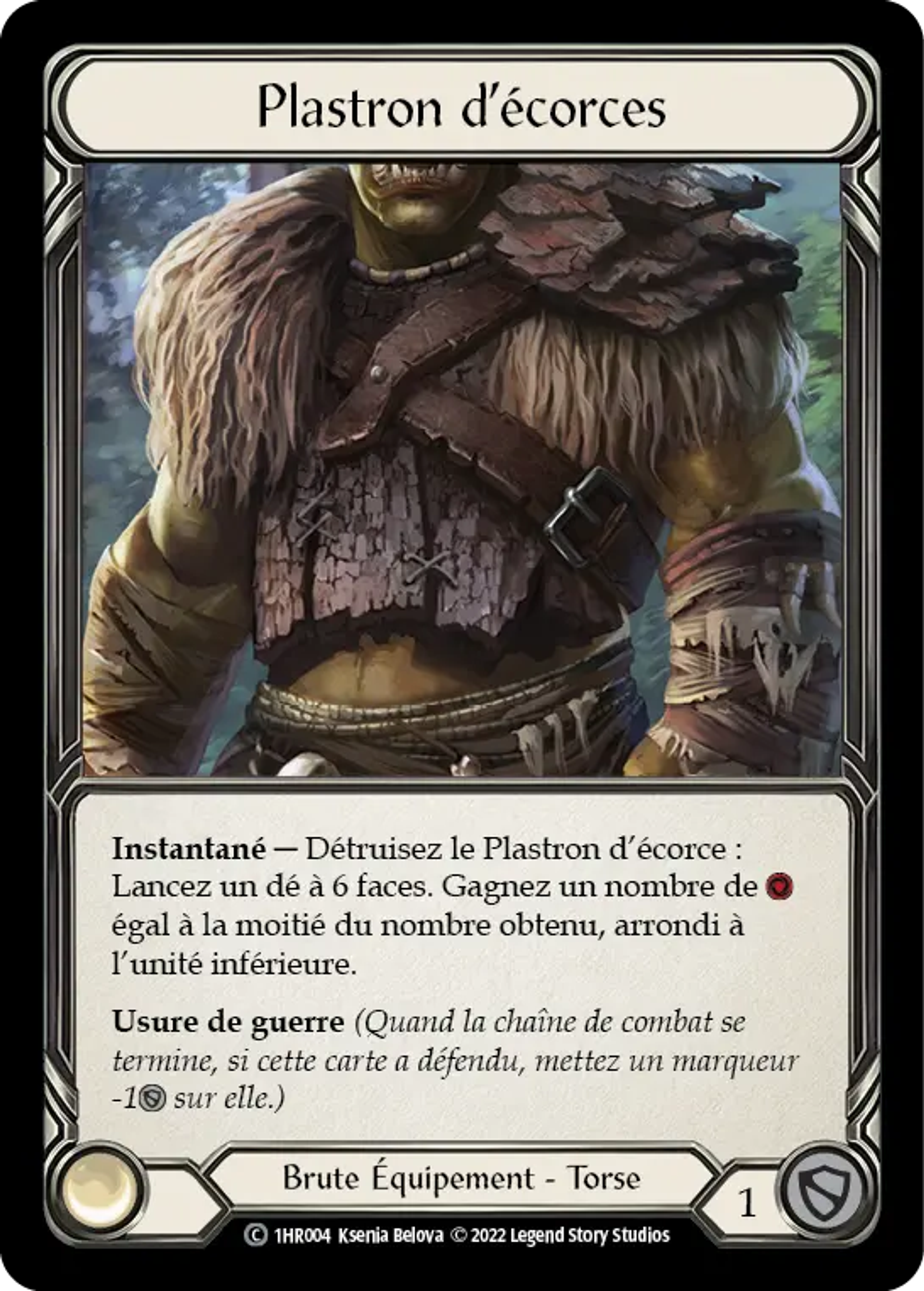 Plastron d’écorces — Rhinar - Blitz Deck — Flesh and Blood