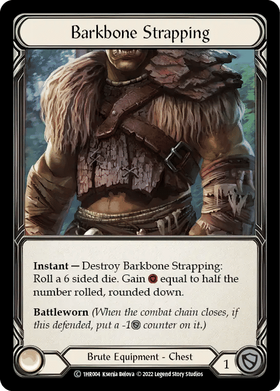 Barkbone Strapping — Rhinar - Blitz Deck — Flesh and Blood