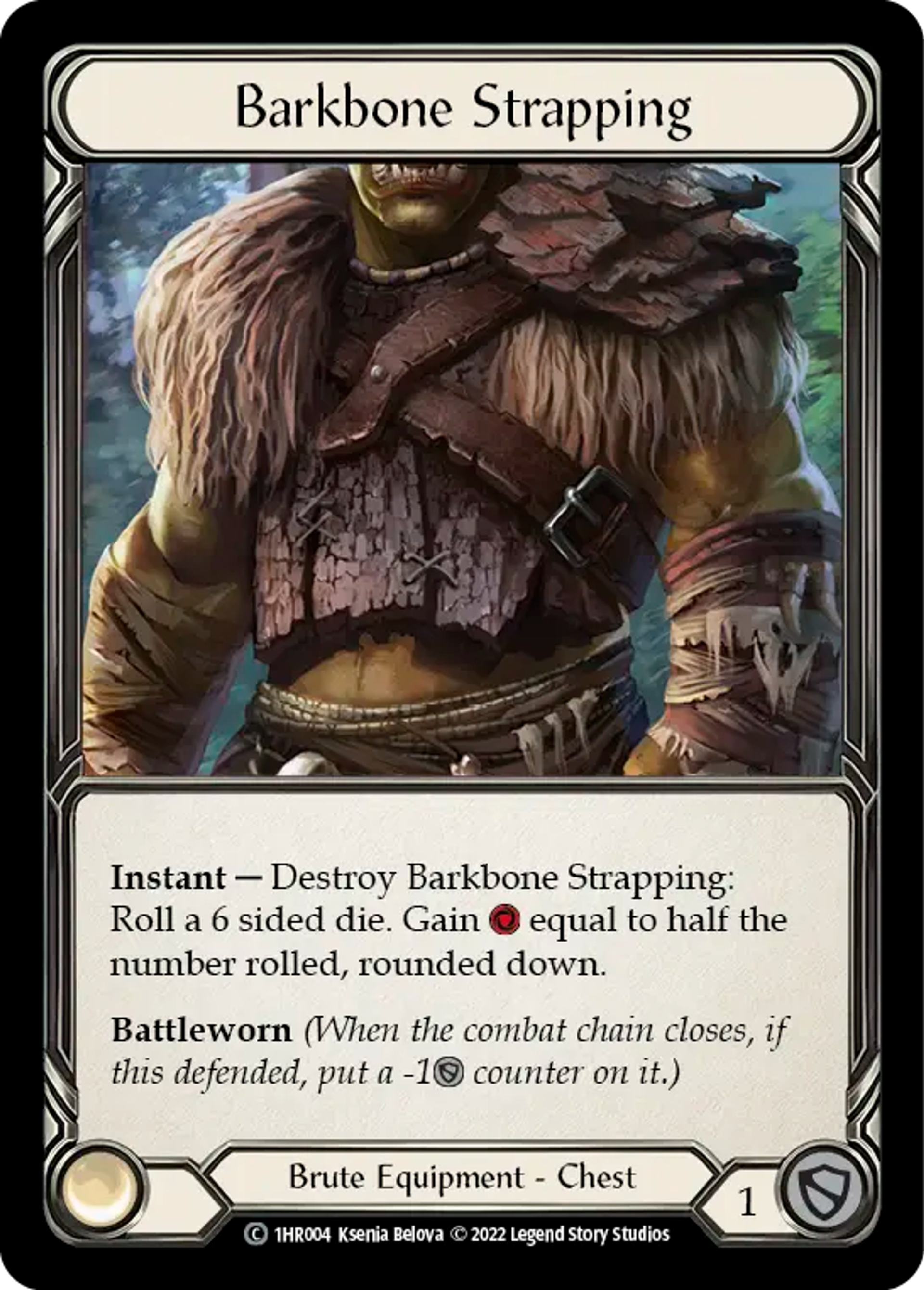 Barkbone Strapping — Rhinar - Blitz Deck — Flesh and Blood