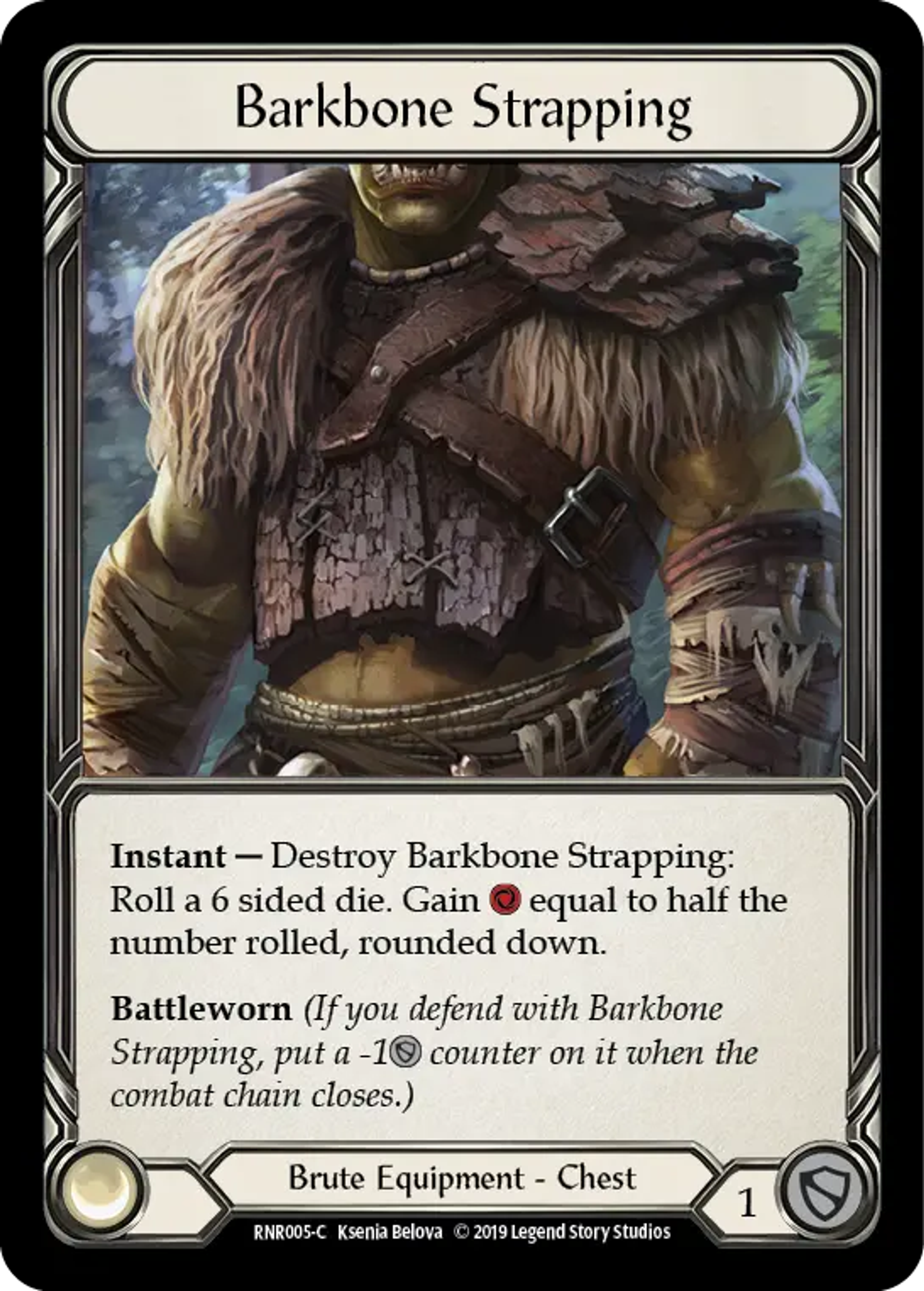 Barkbone Strapping — Rhinar, Reckless Rampage - Hero Deck — Flesh and Blood
