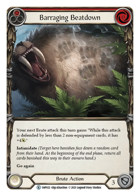 Barraging Beatdown (Red) — History Pack 1 — Flesh and Blood