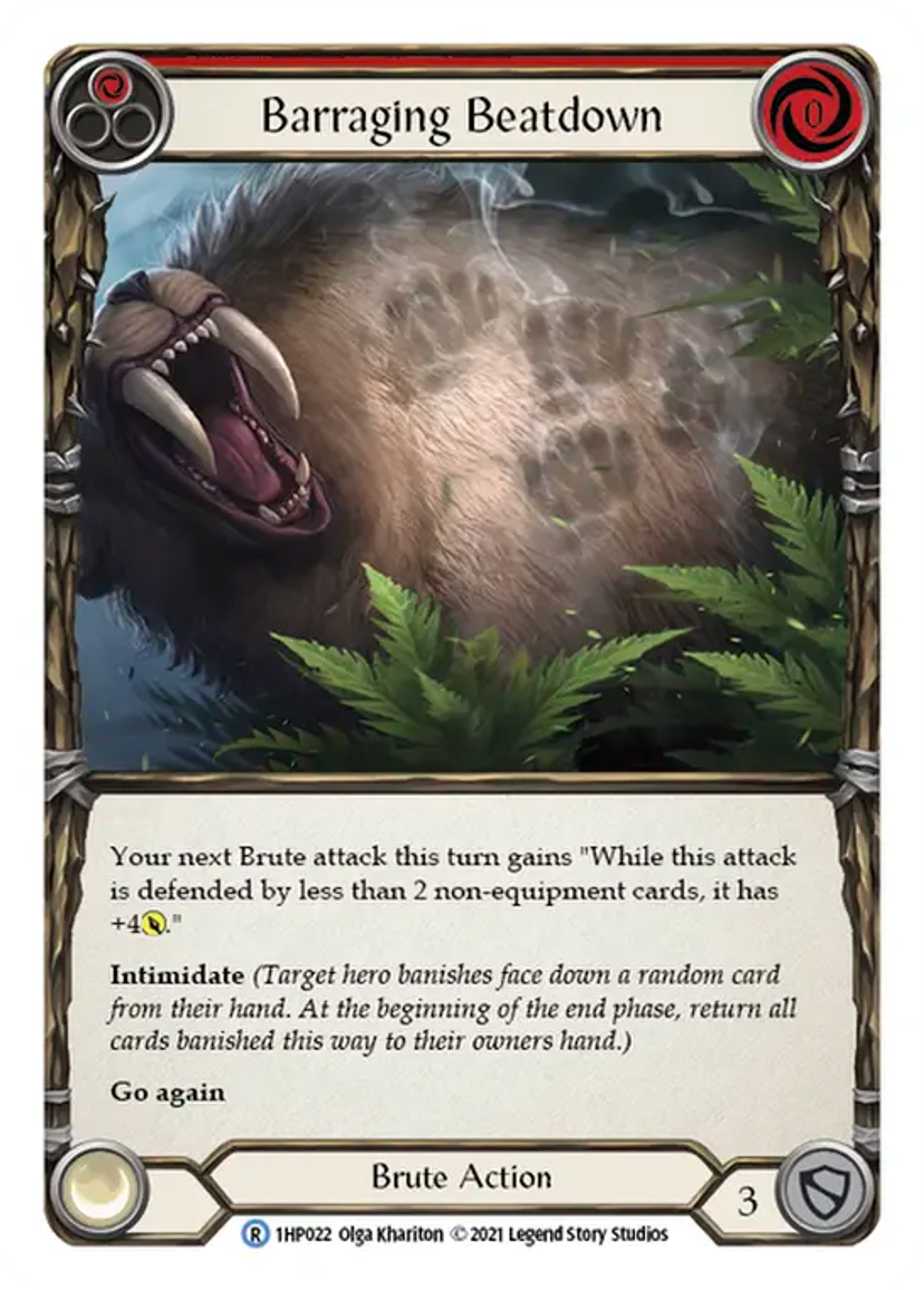 Barraging Beatdown (Red) — History Pack 1 — Flesh and Blood
