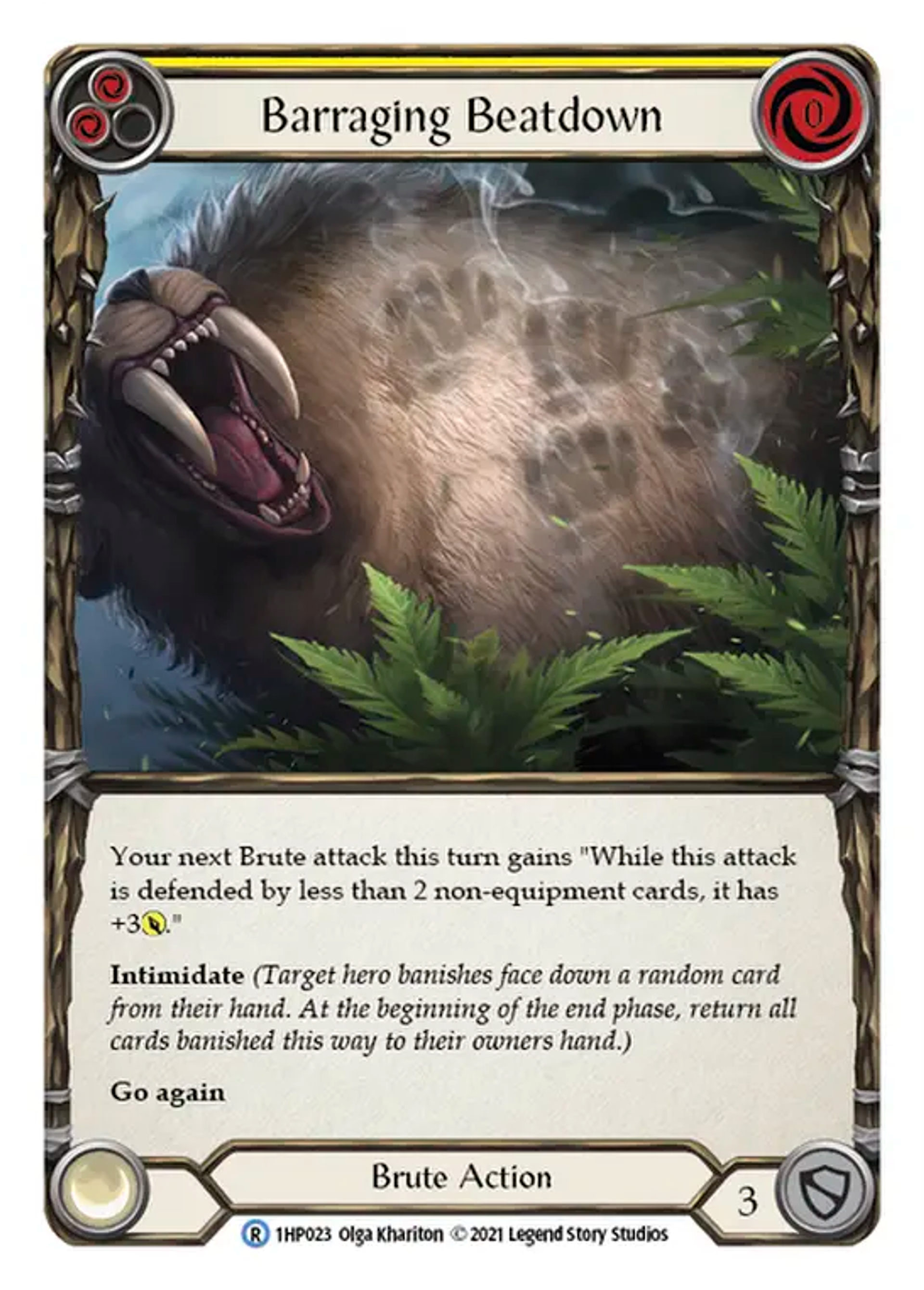 Barraging Beatdown (Yellow) — History Pack 1 — Flesh and Blood