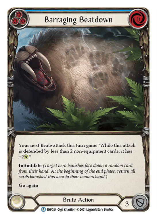 Barraging Beatdown (Blue) — History Pack 1 — Flesh and Blood