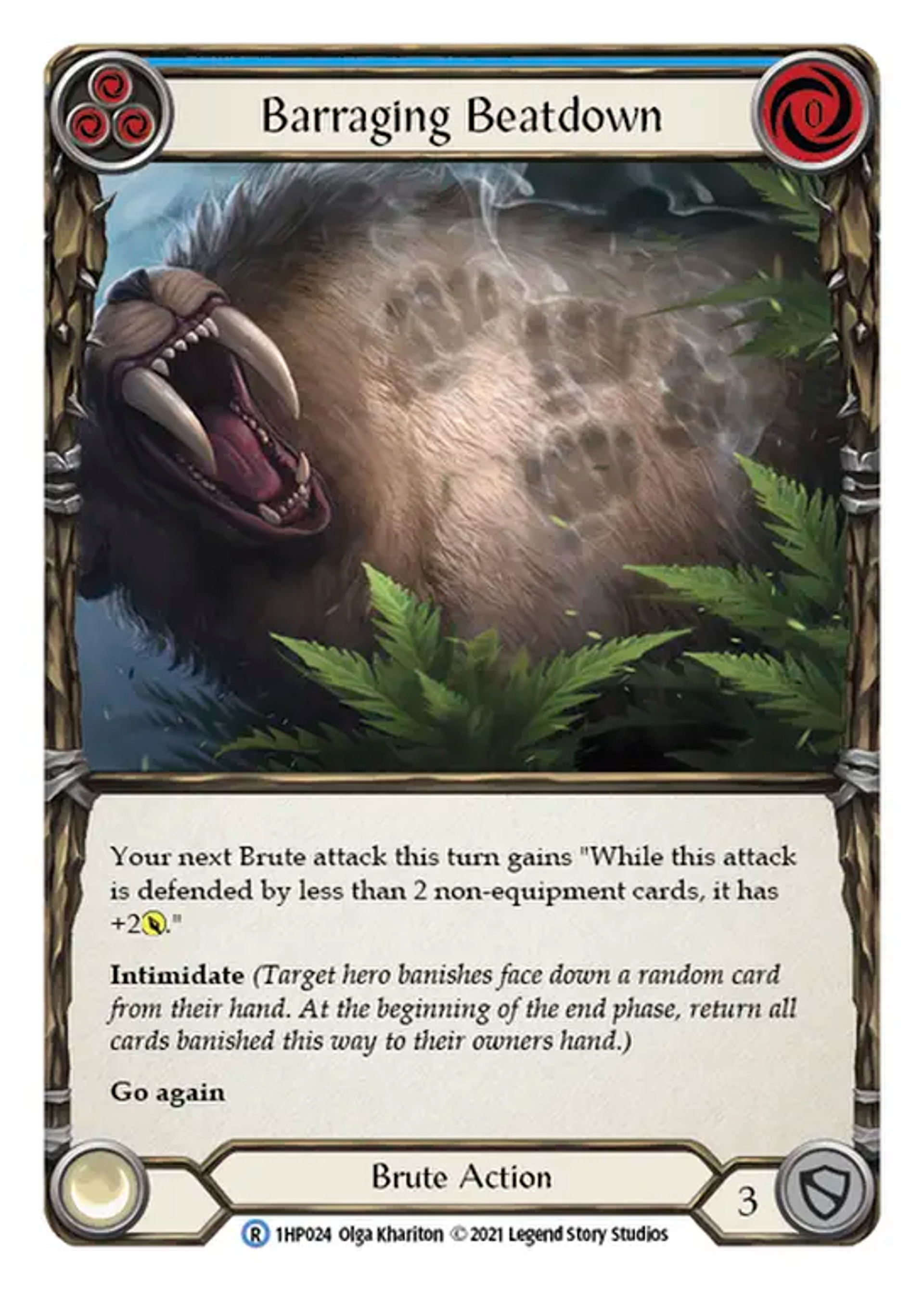 Barraging Beatdown (Blue) — History Pack 1 — Flesh and Blood