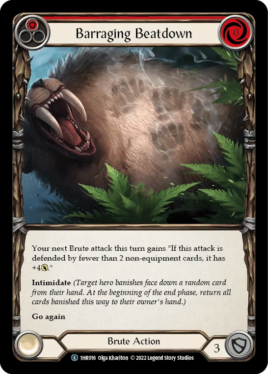 Barraging Beatdown (Red) — Rhinar - Blitz Deck — Flesh and Blood