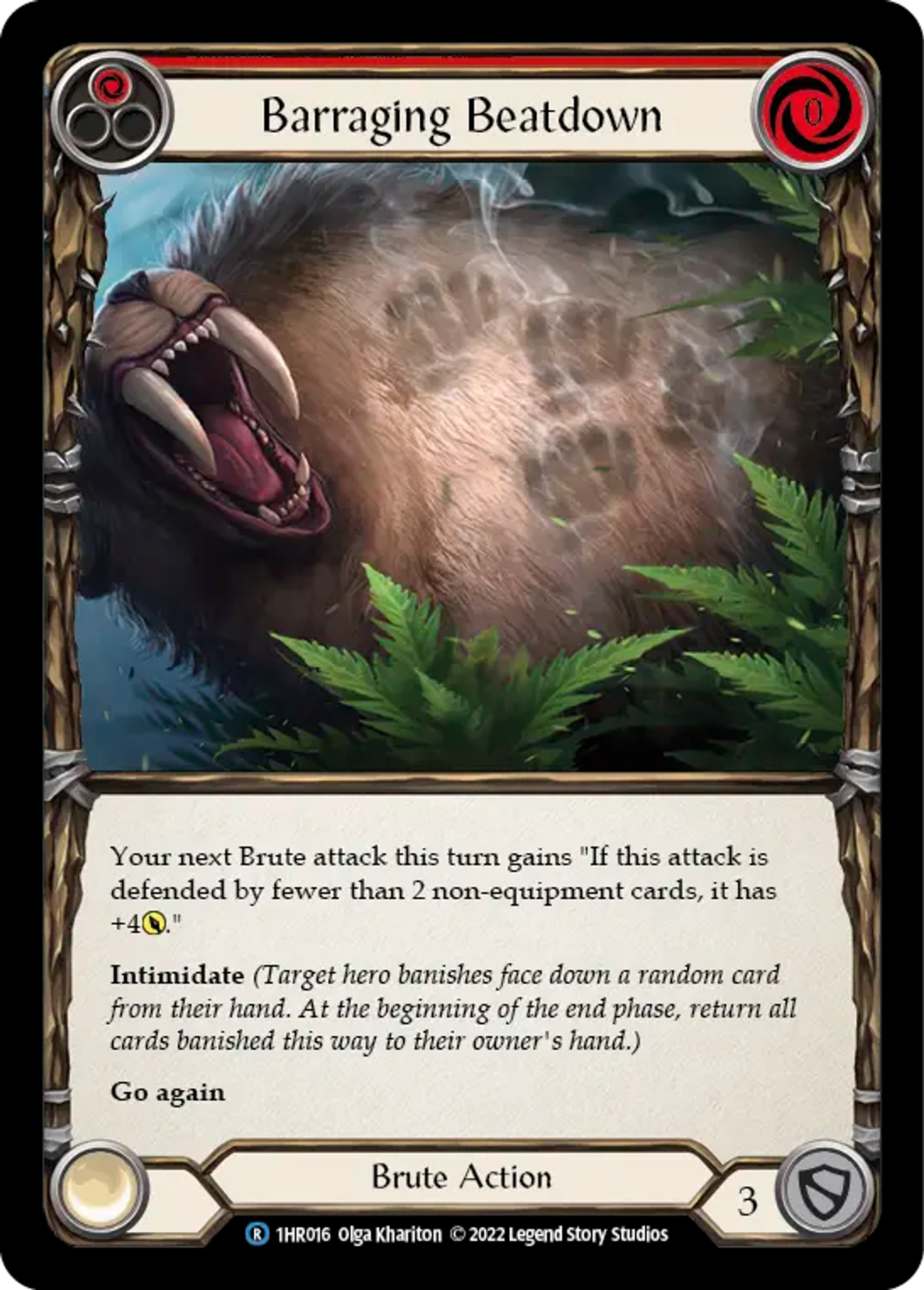 Barraging Beatdown (Red) — Rhinar - Blitz Deck — Flesh and Blood