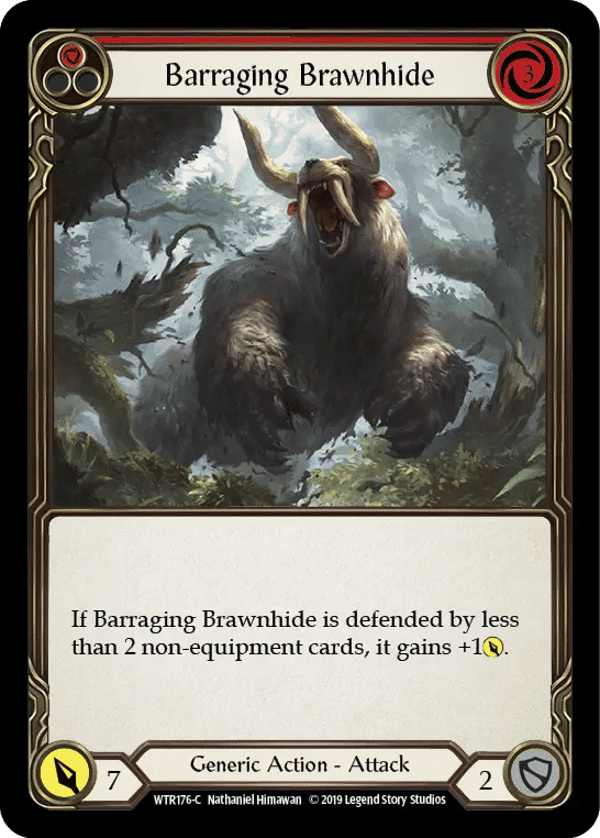Barraging Brawnhide (Red) — Welcome to Rathe — Flesh and Blood