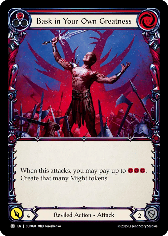 Bask in Your Own Greatness (Red) — Super Slam — Flesh and Blood