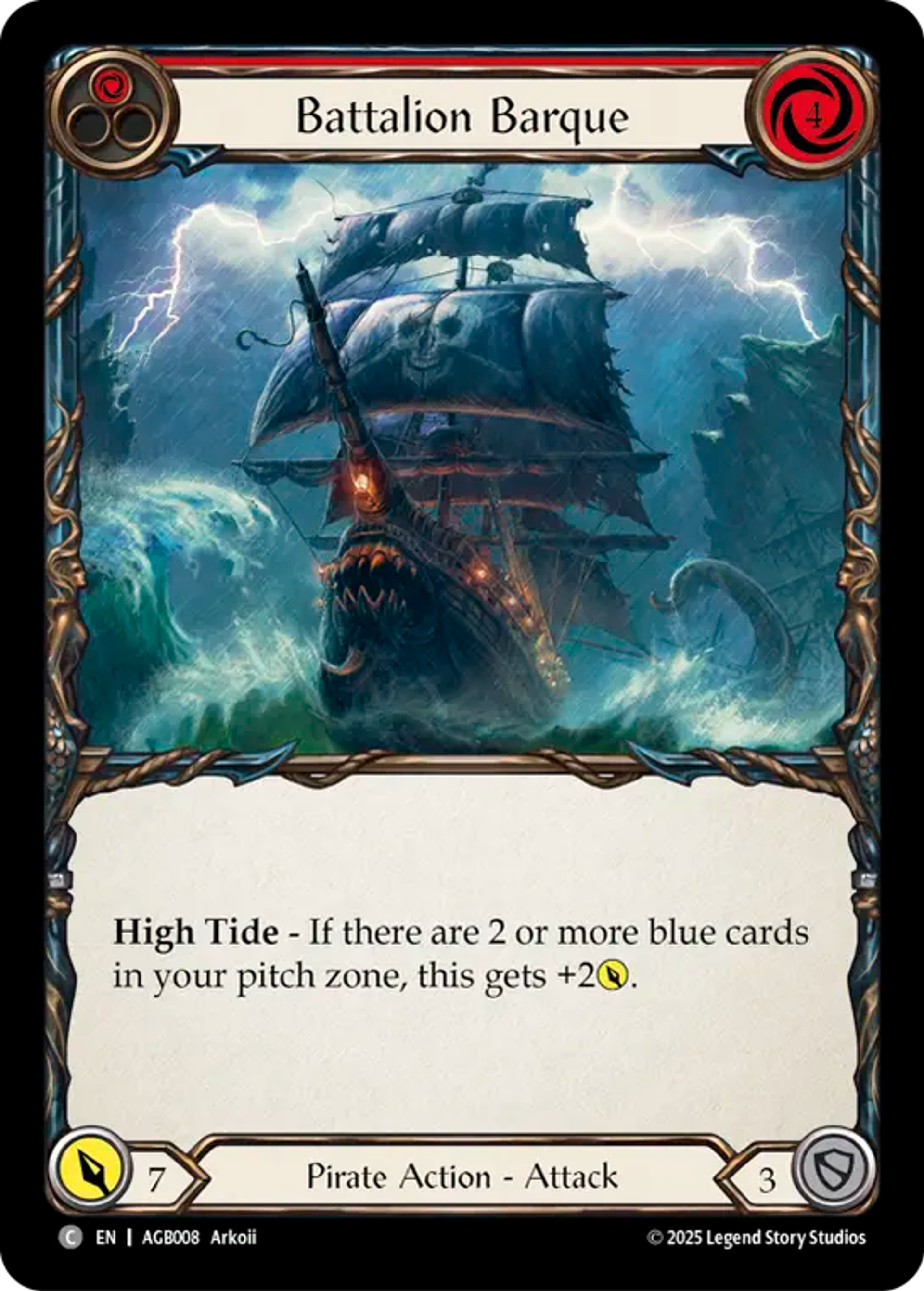 Battalion Barque (Red) — Armory Deck - Gravy Bones — Flesh and Blood