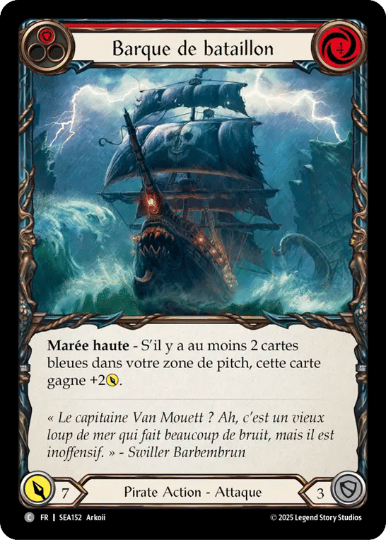 Barque de bataillon — High Seas — Flesh and Blood