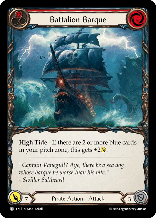 Battalion Barque (Red) — High Seas — Flesh and Blood