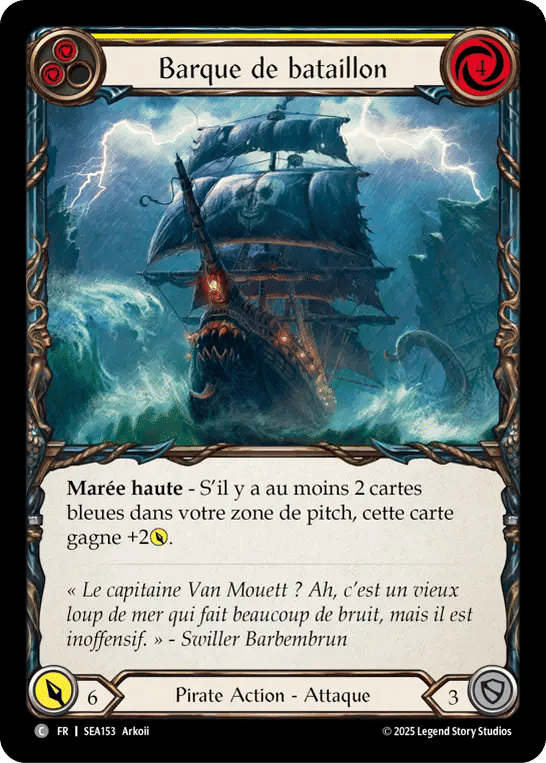 Barque de bataillon — High Seas — Flesh and Blood