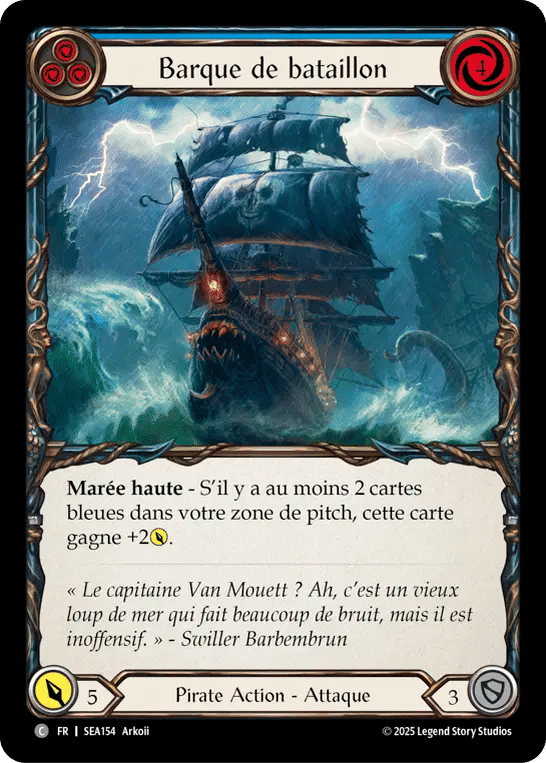 Barque de bataillon — High Seas — Flesh and Blood
