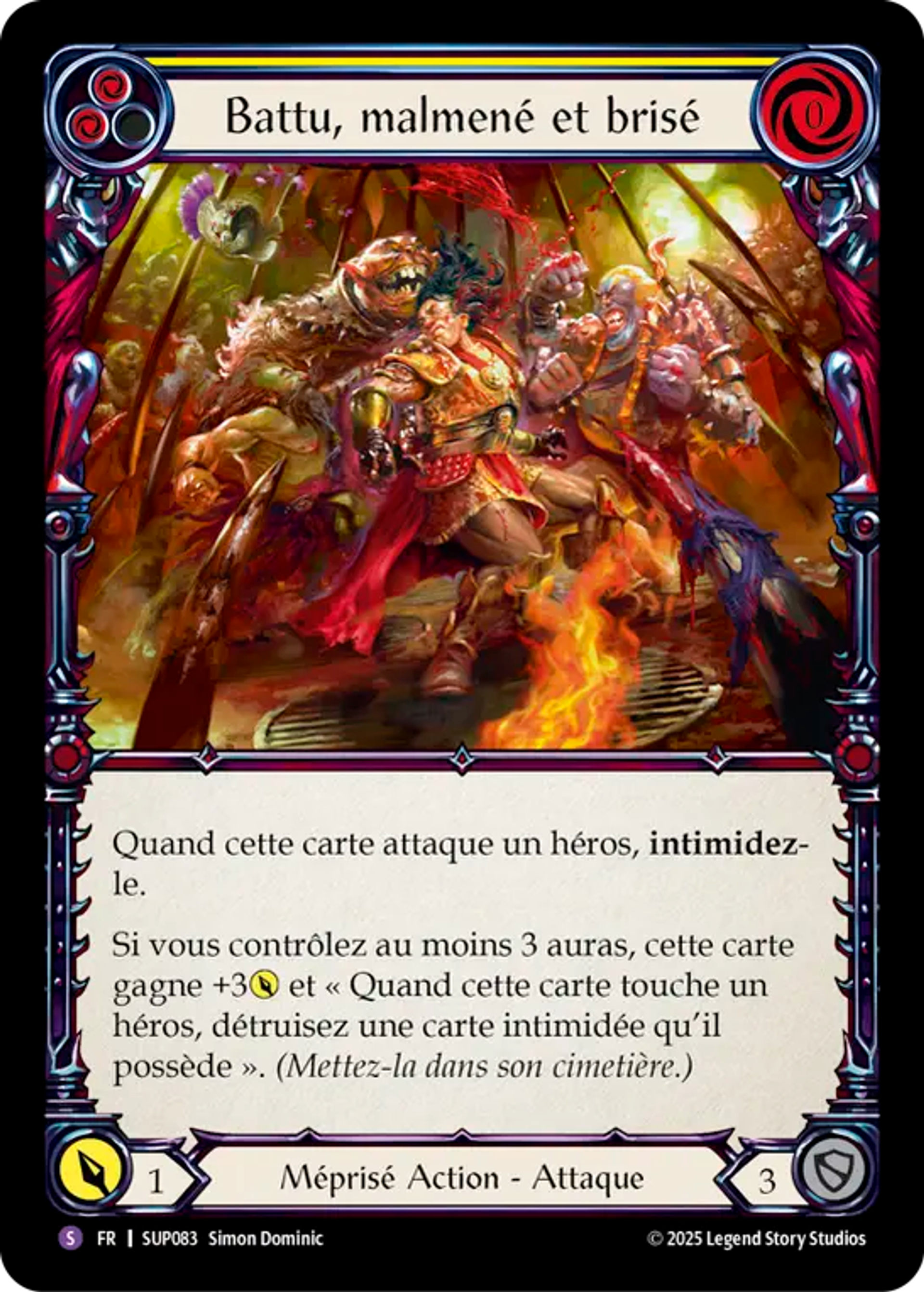 Battu, malmené et brisé — Super Slam — Flesh and Blood
