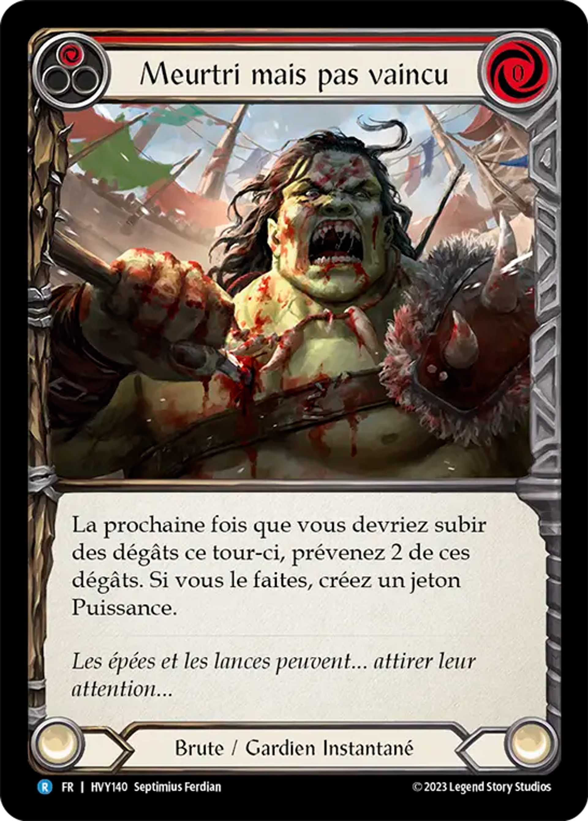 Meurtri mais pas vaincu — Heavy Hitters — Flesh and Blood