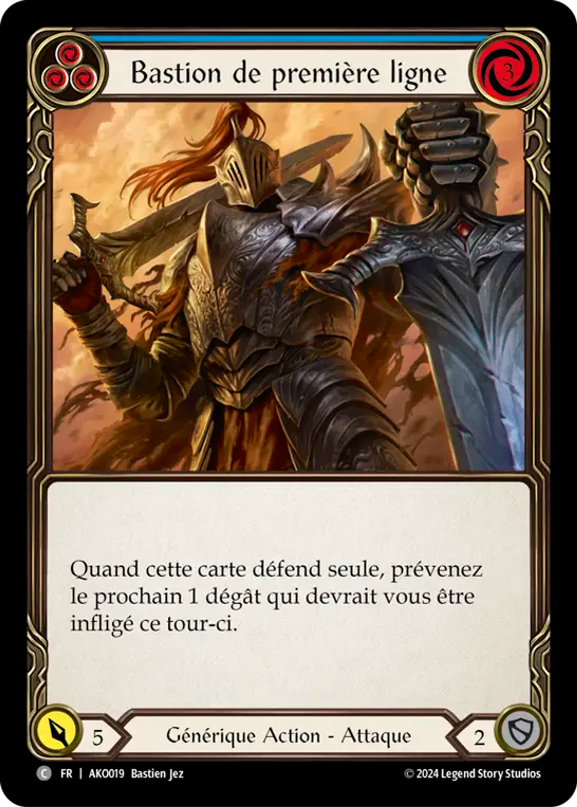 Bastion de première ligne — Armory Deck - Kayo, Armed and Dangerous — Flesh and Blood
