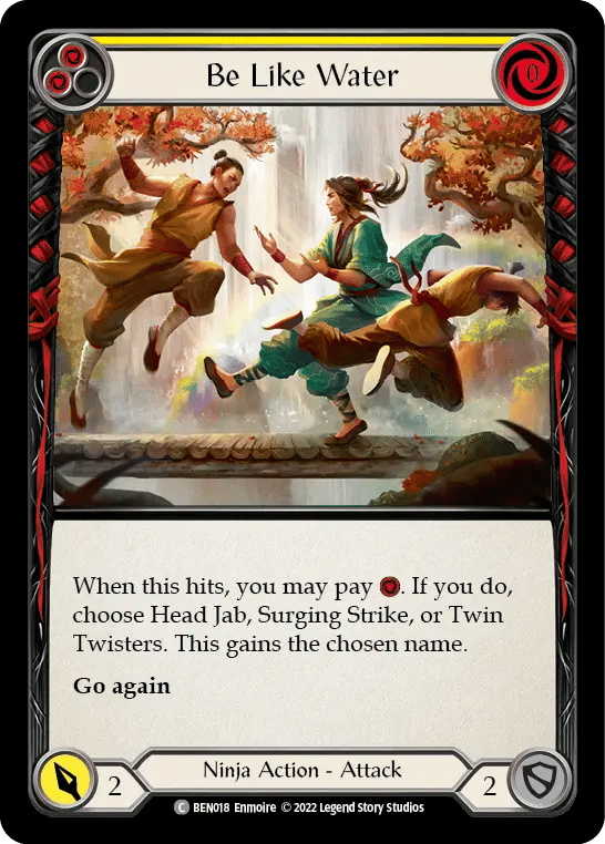 Be Like Water (Yellow) — Benji - Blitz Deck — Flesh and Blood