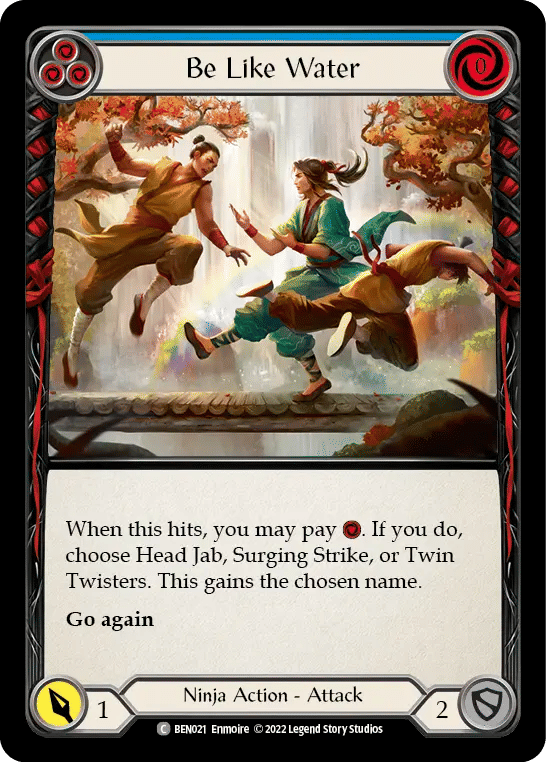 Be Like Water (Blue) — Benji - Blitz Deck — Flesh and Blood
