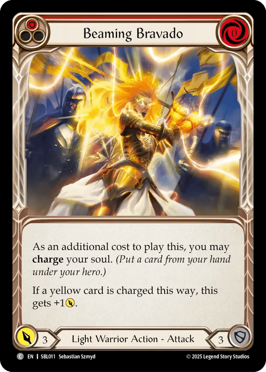Beaming Bravado (Red) — Silver Age Chapter 3 - Boltyn — Flesh and Blood