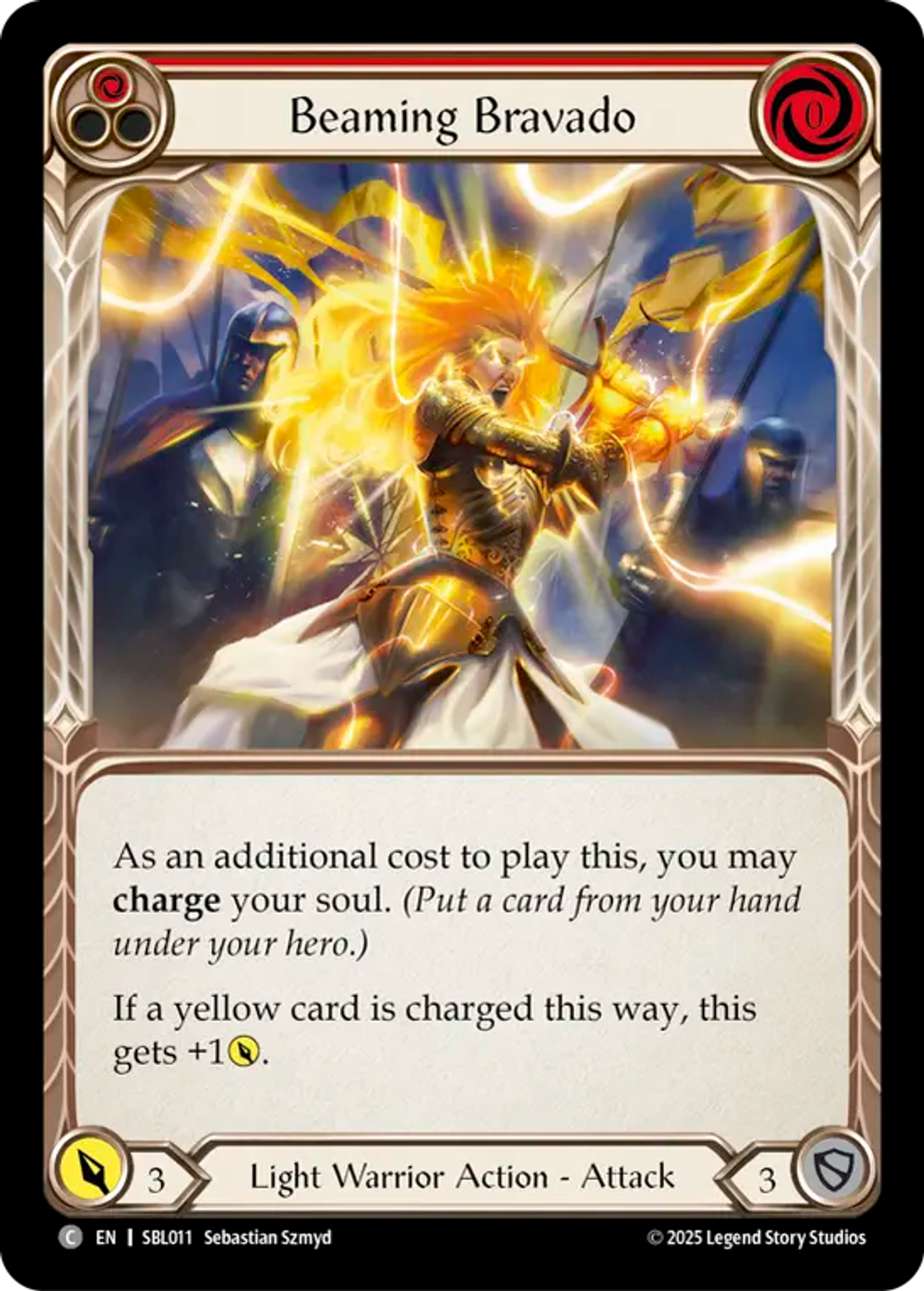 Beaming Bravado (Red) — Silver Age Chapter 3 - Boltyn — Flesh and Blood
