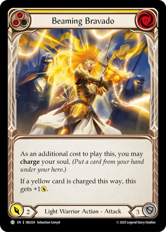 Beaming Bravado (Yellow) — Silver Age Chapter 3 - Boltyn — Flesh and Blood