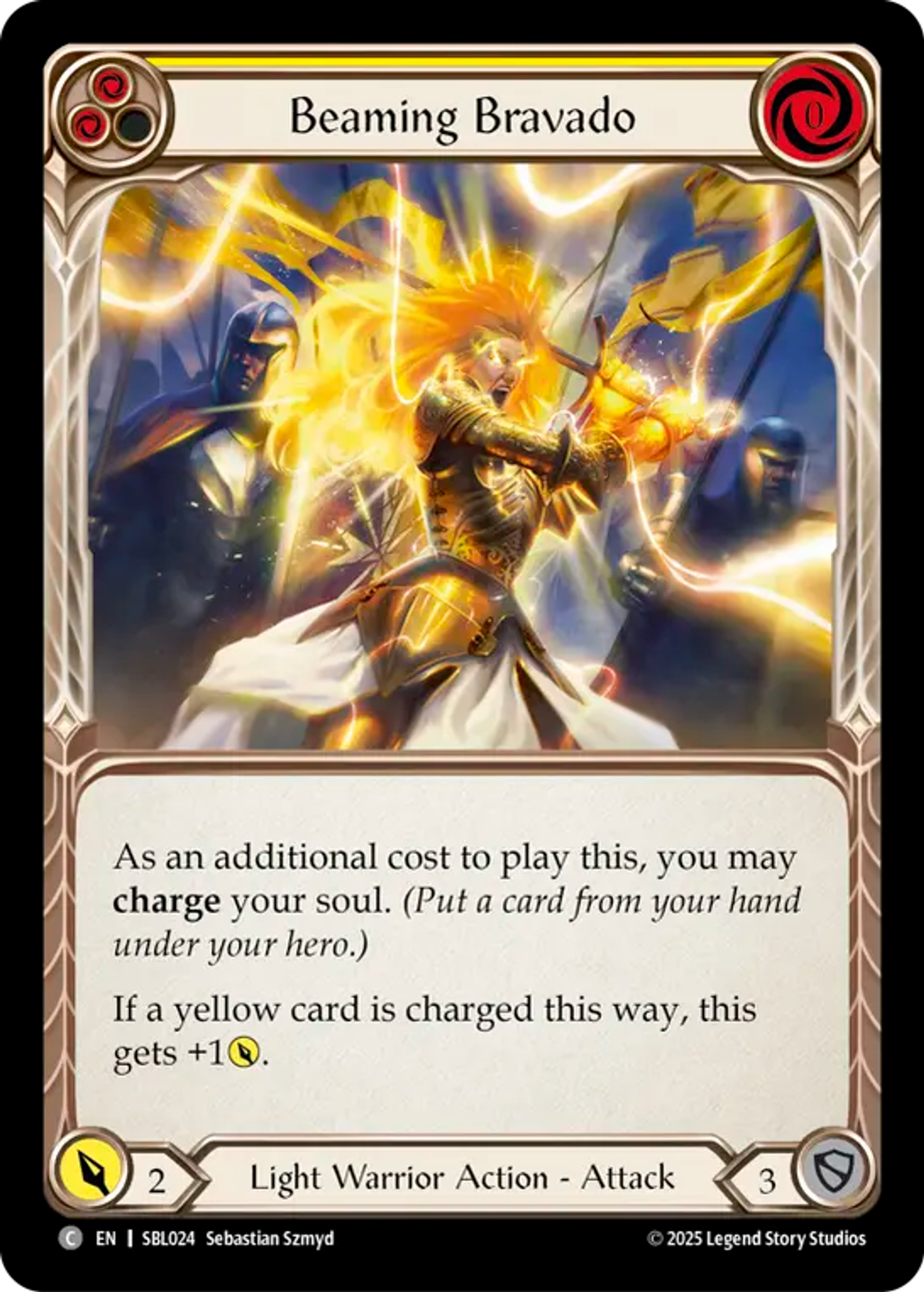 Beaming Bravado (Yellow) — Silver Age Chapter 3 - Boltyn — Flesh and Blood