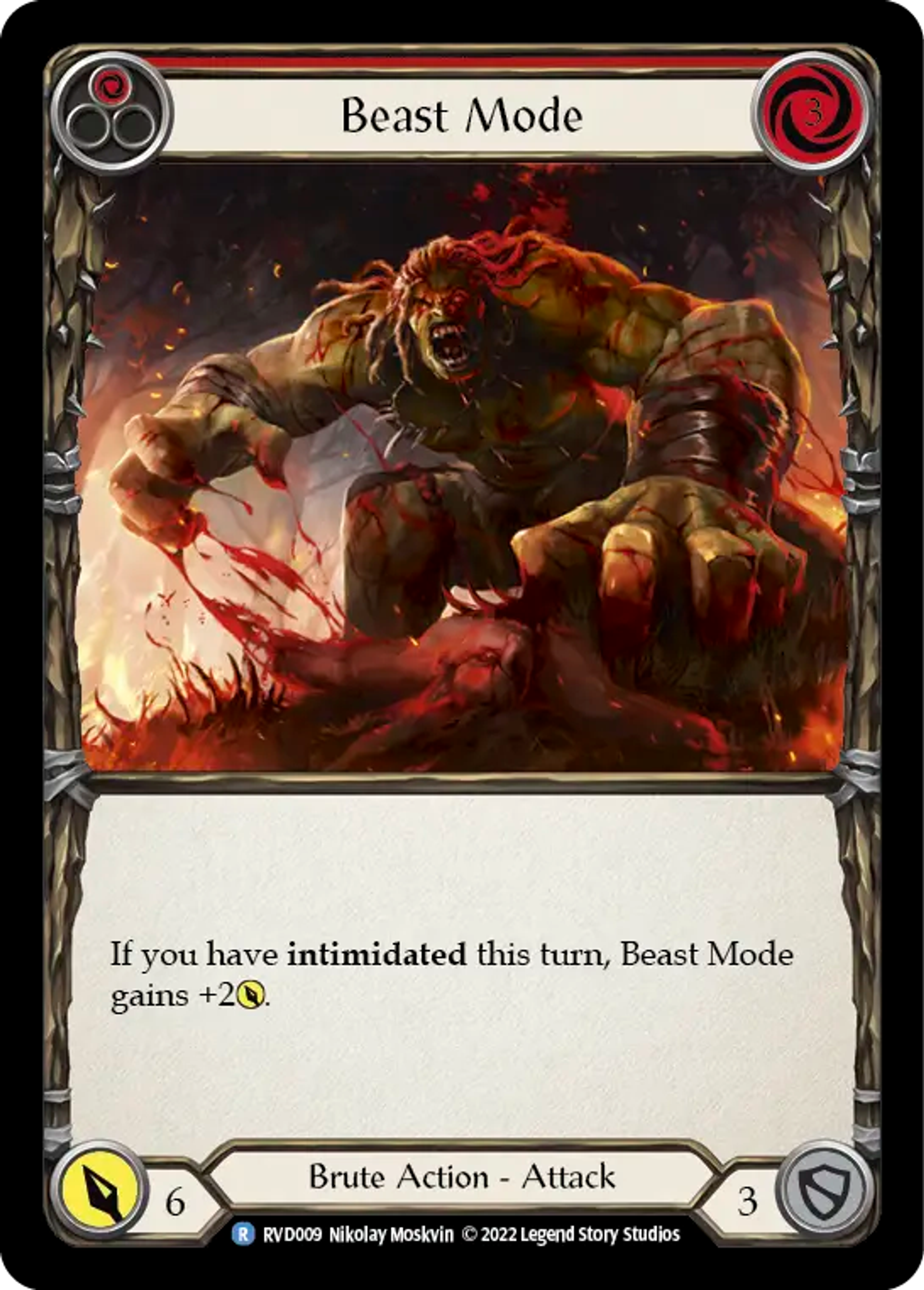 Beast Mode (Red) — Classic Battles: Rhinar vs Dorinthea — Flesh and Blood