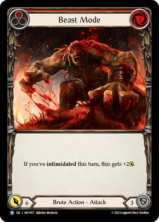 Beast Mode (Red) — Heavy Hitters — Flesh and Blood
