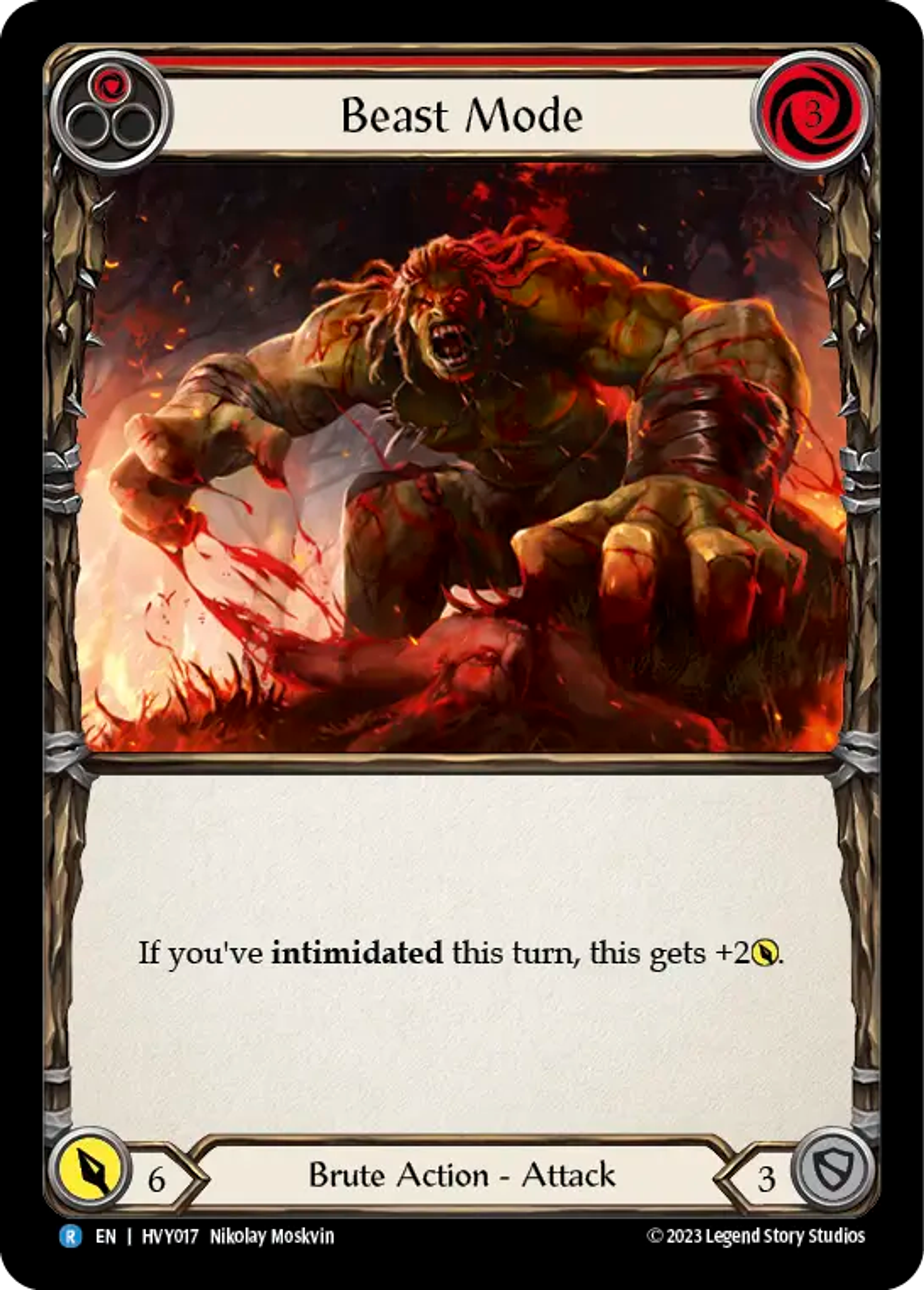 Beast Mode (Red) — Heavy Hitters — Flesh and Blood