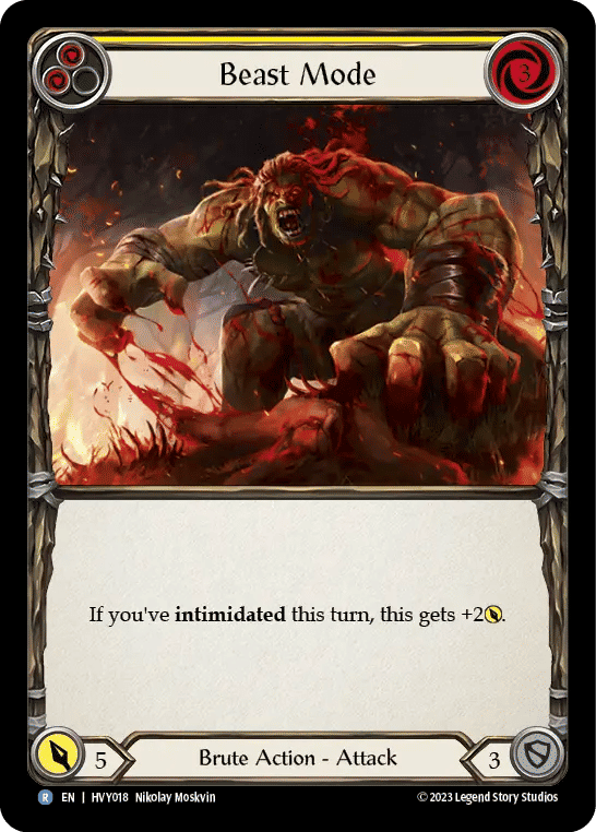 Beast Mode (Yellow) — Heavy Hitters — Flesh and Blood