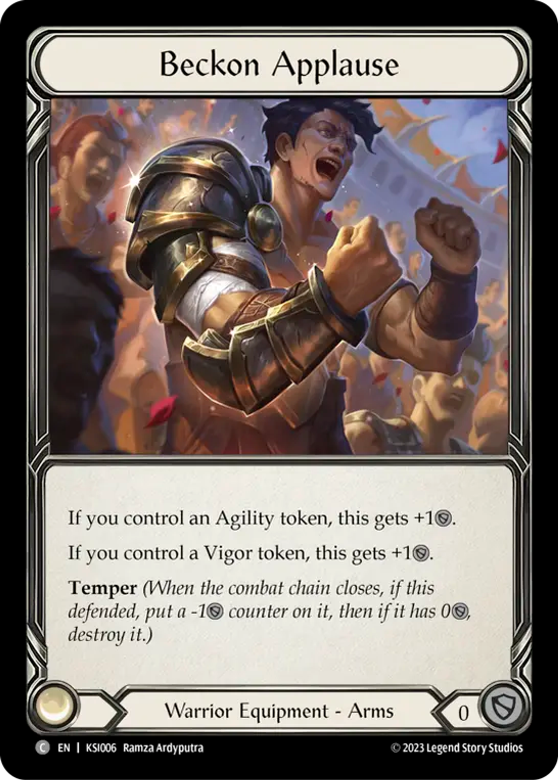 Beckon Applause — Kassai - Heavy Hitters Blitz Deck — Flesh and Blood