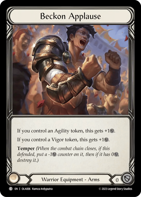 Beckon Applause — Olympia - Heavy Hitters Blitz Deck — Flesh and Blood