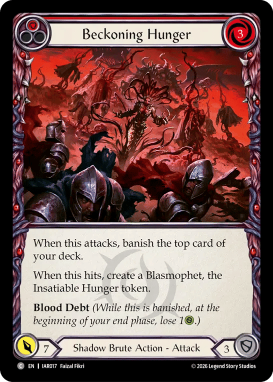 Beckoning Hunger (Red) — Usurp the Shadow Throne — Flesh and Blood