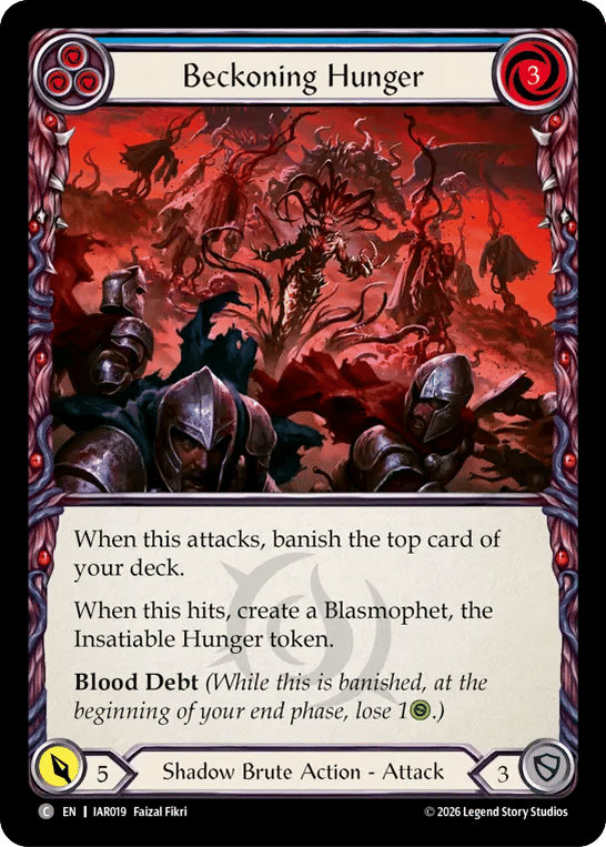 Beckoning Hunger (Blue) — Usurp the Shadow Throne — Flesh and Blood