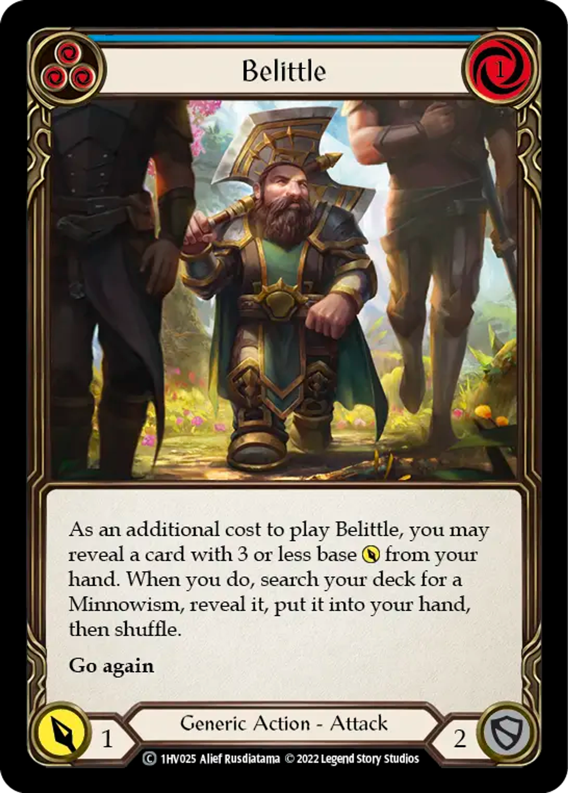 Belittle (Blue) — Viserai - Blitz Deck — Flesh and Blood
