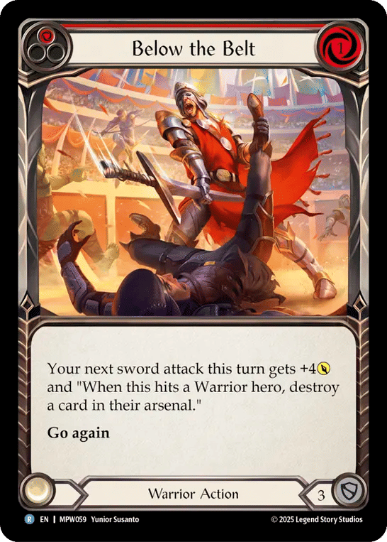 Below the Belt (Red) — Mastery Pack Warrior — Flesh and Blood
