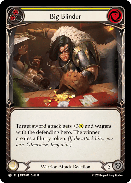 Big Blinder (Yellow) — Mastery Pack Warrior — Flesh and Blood