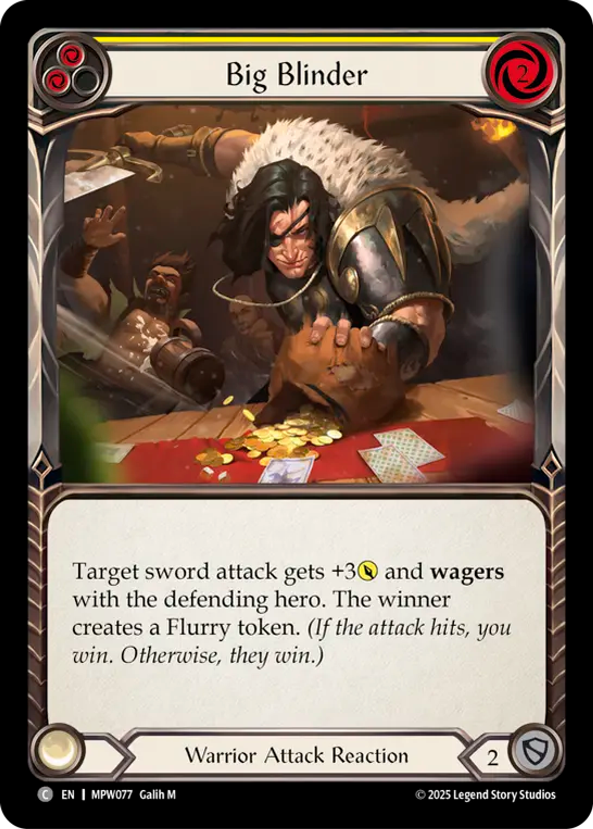 Big Blinder (Yellow) — Mastery Pack Warrior — Flesh and Blood