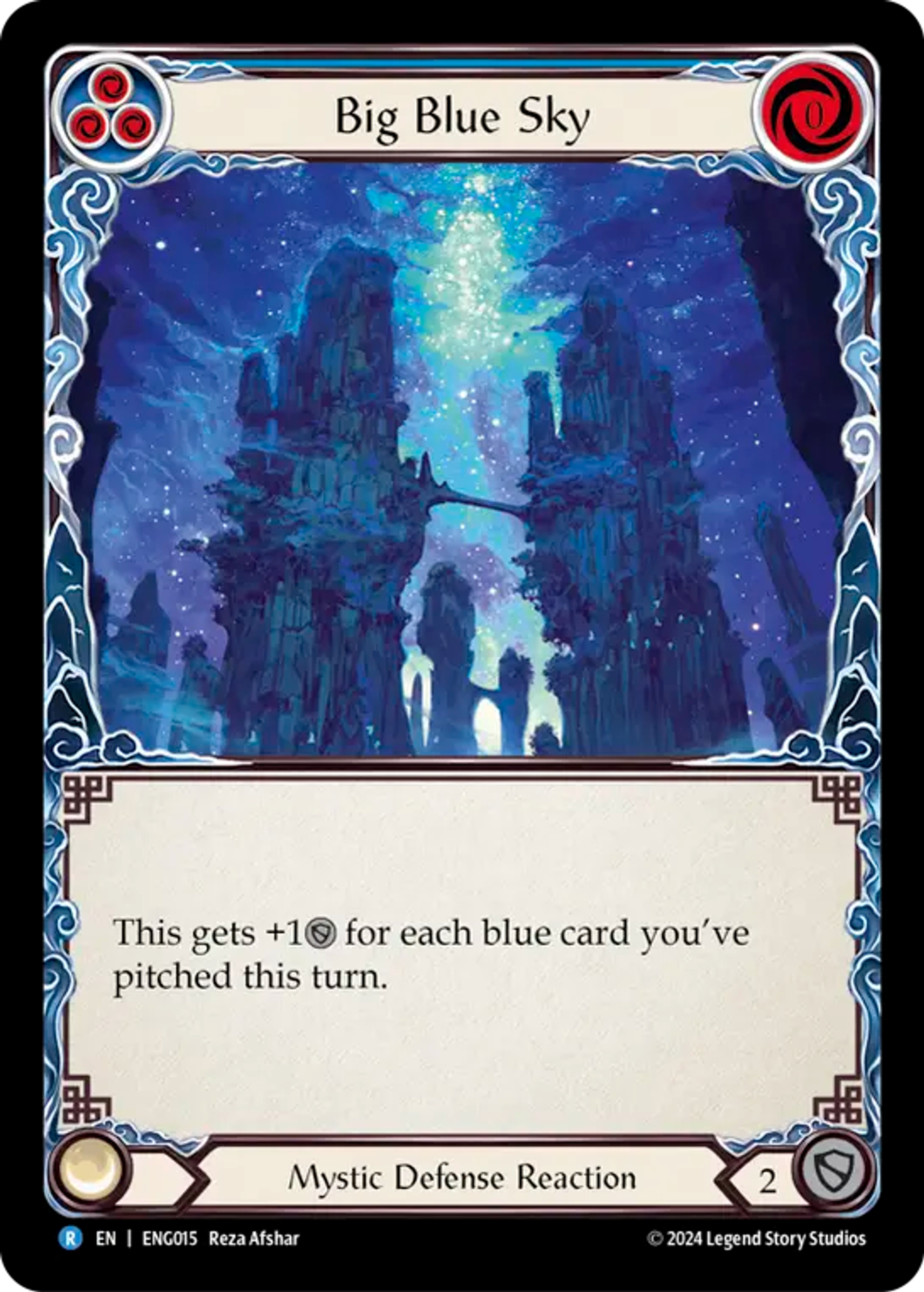 Big Blue Sky (Blue) — Enigma - Blitz Deck — Flesh and Blood