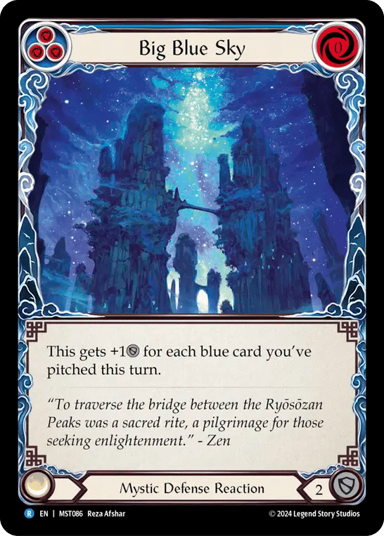 Big Blue Sky (Blue) — Part the Mistveil — Flesh and Blood