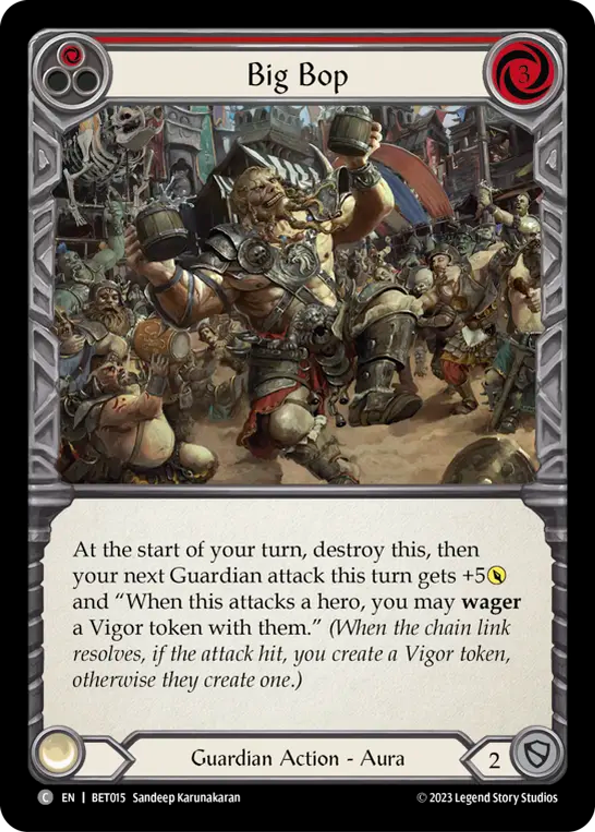 Big Bop (Red) — Betsy - Heavy Hitters Blitz Deck — Flesh and Blood