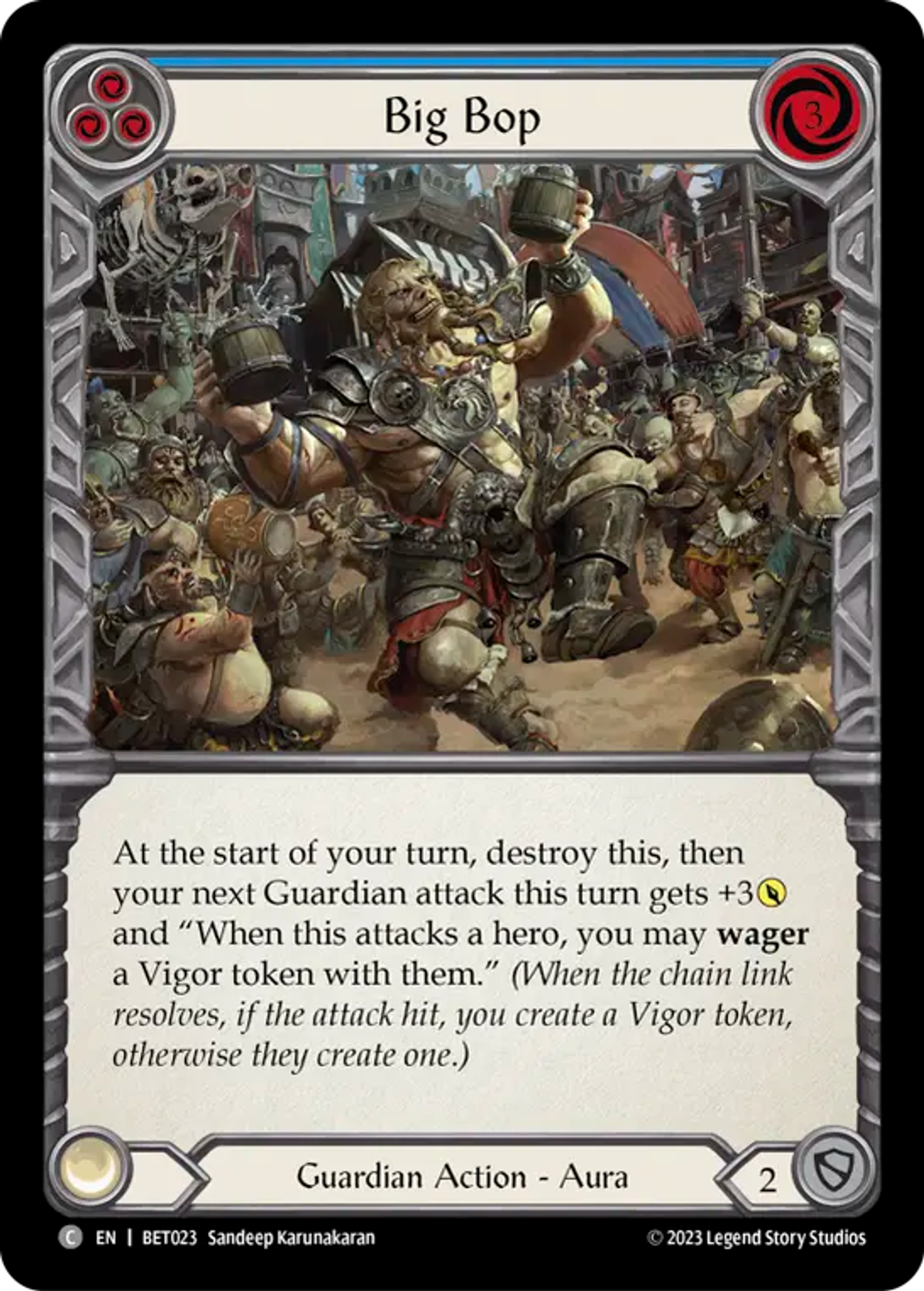 Big Bop (Blue) — Betsy - Heavy Hitters Blitz Deck — Flesh and Blood