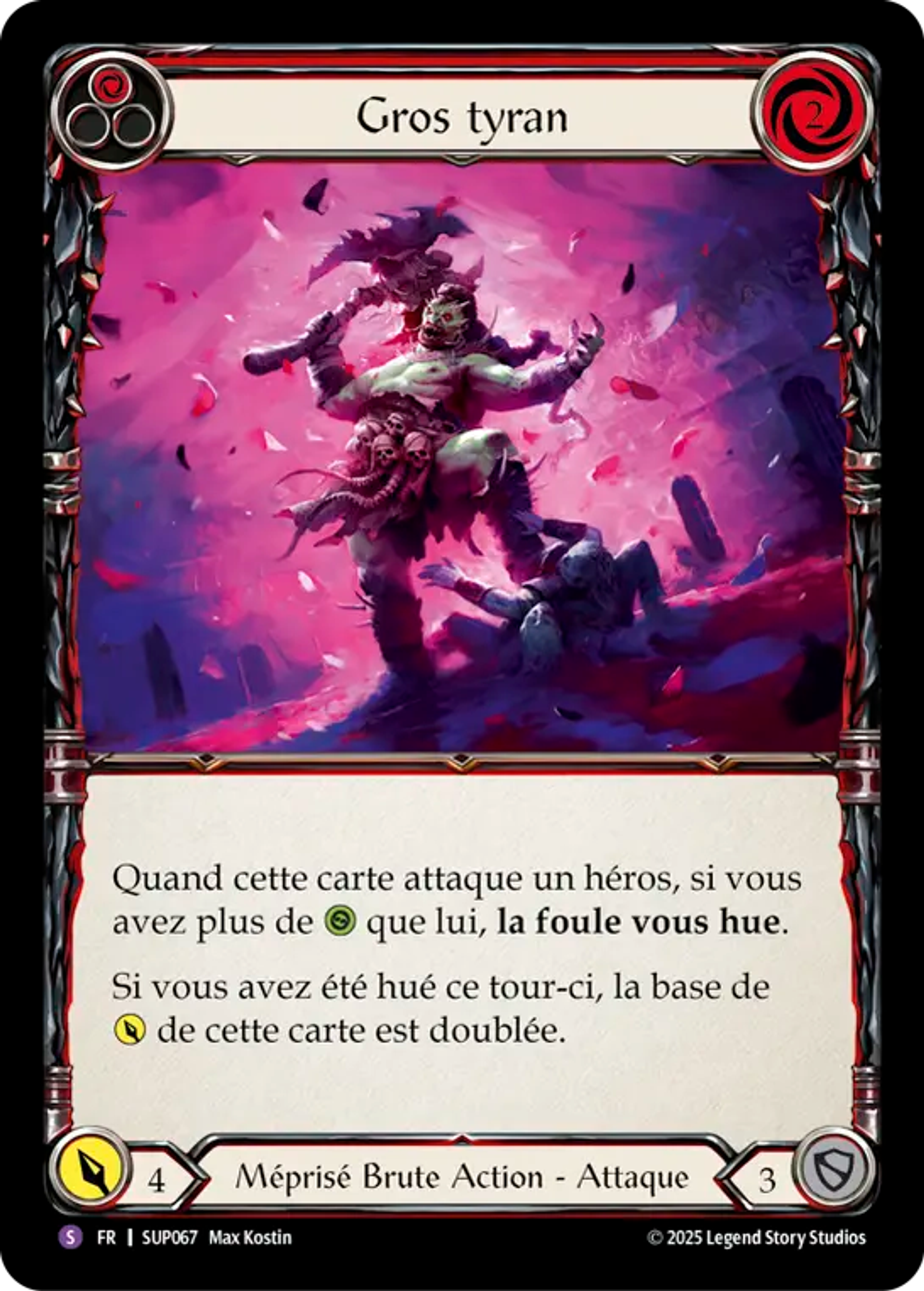 Gros tyran — Super Slam — Flesh and Blood