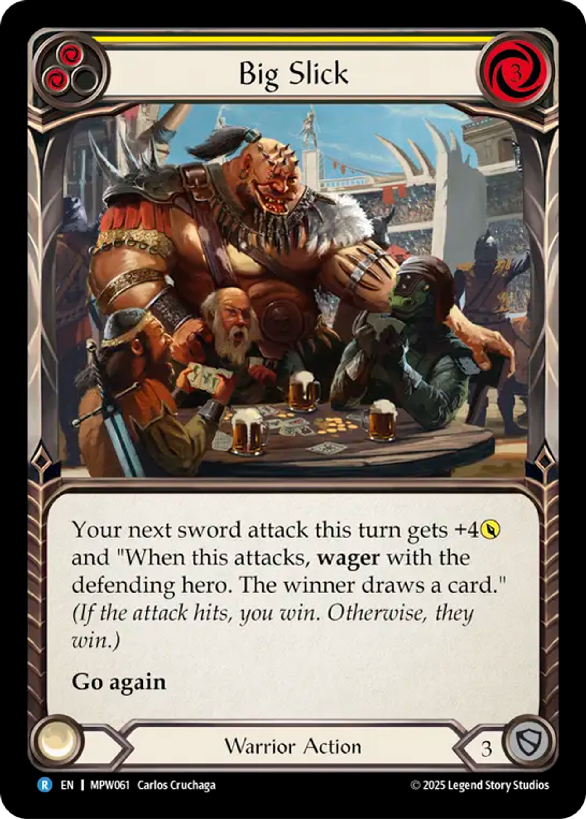 Big Slick (Yellow) — Mastery Pack Warrior — Flesh and Blood